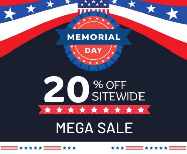 20% OFF Memorial Day Sale