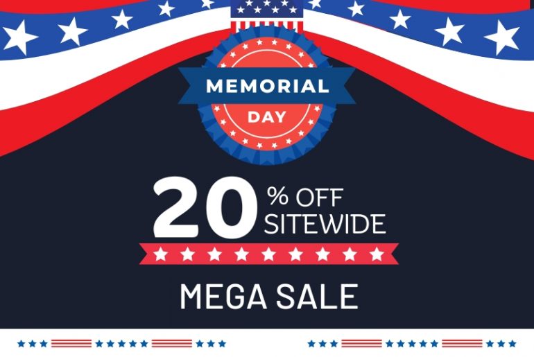 20% OFF Memorial Day Sale
